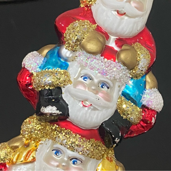 Vintage Discovery Channel Store Handblown Santa Bonanza Ornament Poland - Picture 10 of 16